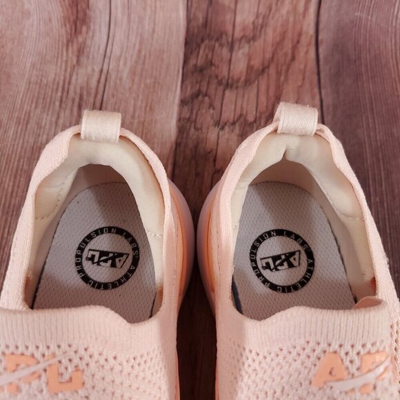 APL Athletic Propulsion Labs Womens Sz 8 Techloom Bliss Pink Knit Slip On Shoes - Picture 8 of 14